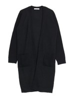 オープンニットロングカーディガン/グレー