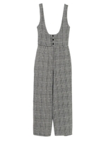 ワイドパンツサロペット/BLACK