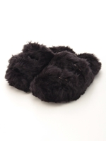 CLUB FUR SLIPPERS MEN'S/BLACK