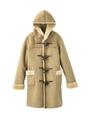 FAUX SHEARLING DUFFLE COAT/ベージュ