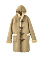 FAUX SHEARLING DUFFLE COAT/ベージュ