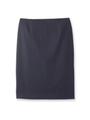 [L]ナローストライプタイトスカート/ネイビー(393)