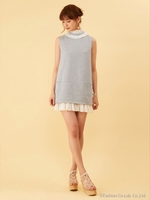 クラシカルプリーツワンピ/ブラック