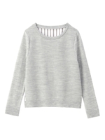 バックシフォン切り替えニット/ボルドー(564)