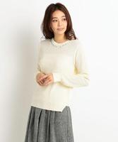 ビジュー付きニット