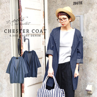 6.5ozデニムチェスターコート