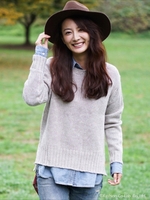 A/Wトップニット プルオーバー/アイボリー