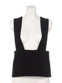 【ＧＲＥＥＤ】ＢＡＣＫ　ＳＡＴＩＮ　ＧＲＯＳＧＲＡＩＮ　Ｖｅｓｔ/BLACK