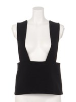 【ＧＲＥＥＤ】ＢＡＣＫ　ＳＡＴＩＮ　ＧＲＯＳＧＲＡＩＮ　Ｖｅｓｔ/BLACK