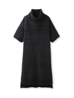 オフタートルドルマンニットワンピース/ダークグレー(013)
