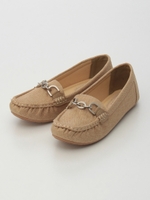 チェーンベルト付モカシンローファー/アイボリー