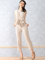 ツイードタックPT/ベージュ