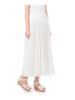 マキシ丈ボイルスカ-ト/オフホワイト(003)
