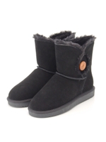 内ボア付きレザーブーツ/キャメル