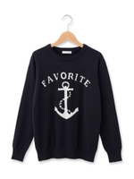 イカリロゴマリンニット/グレー(012)