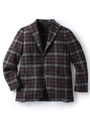 シャギーチェックジャケット/ダークブラウン(943)