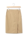 フェイクラップコットンスカート/サンドベージュ(053)