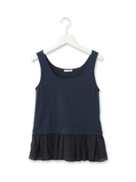 ペプラムフリルタンクトップ/オフホワイト(003)