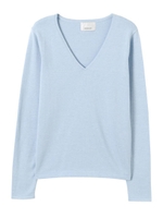 【O】16クールムーンVネックニットTOP/WHITE