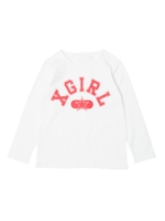 BASIC L/S TEE COLLEGE STAR LOGO(4T〜7T)  /WHITE