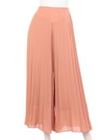 【Omekashi】シフォンプリーツパンツ/オレンジ