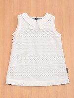 ノースリーブAラインレースOP/ネイビー