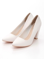 チャンキーヒールパンプス/BLACK