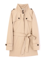 ハイゲージジャージスタンドコート/ピンク(090)