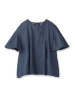 フレアシャツ/ネイビー(093)