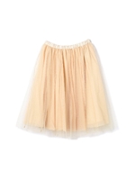プリーツチュールスカート/ベージュ(040)