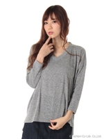 ミルポケット付プルオーバー/クロ