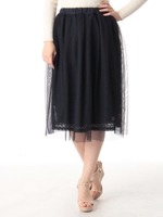 レースチュールスカート/Khaki