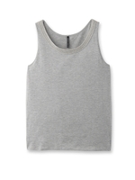 部分ラメレース使いタンクトップ/ライトグレー(011)