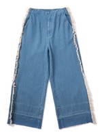 FRINGED DENIM/インディゴ