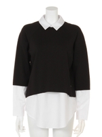LAYERED SH TOPS/グレー
