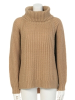 【AUNT MARIE'S】タートル畦バルキーニット/BEG