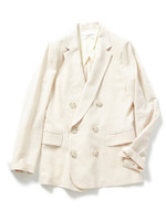 【NUMBER STANDARD】コットンリネンイージージャケット/イエロー