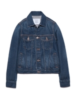 コンパクトデニムジャケット/WHT