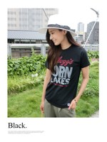 ビッグロゴプリントTシャツ/ブラック