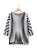 ボーダードルマンチュニック/ネイビー(393)