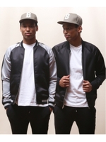 リバーシブルスカジャンブルゾン/カーキ&グリーン系(020)