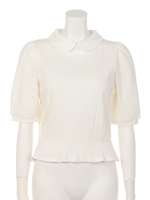 衿つきテレコプルオーバー/オフ