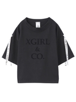 RIBBONED SHORT TOP/グリーン
