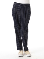 ・チェックタックテーパードパンツ/Glen Check