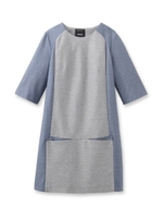 【OPAQUE別注】avie 切り替えジャージワンピース/ネイビー(193)