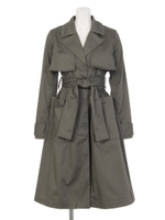 アウトポケットフレアトレンチコート/BEIGE