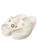 ハトメデザインサンダル/ホワイト(001)