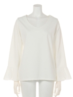 【chille anap】袖フレアトップス/WH