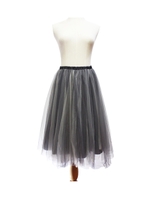 チュールスカート/グレー