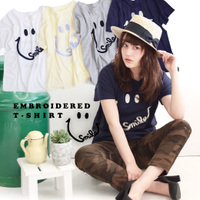 ビッグスマイル 刺繍Tシャツ